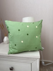 Подушка декоративная со съемной наволочкой на молнии, хлопок, сатин