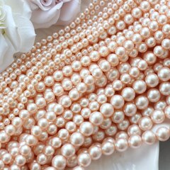 Майорка нежно-персиковая 4 мм, 1 нить, МА126