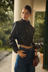 БОМБЕР КОЖАНЫЙ LACE