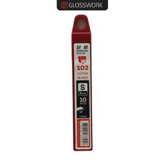 Gloss Work Сменные металлические лезвия для ножа, угол заточки 60 гр, длина 86 мм. 10 штук.