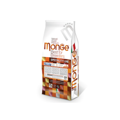 Сухой корм для взрослых собак всех пород с уткой, рисом и картофелем Monge Dog PFB Specialty Monoprotein 26/16 15кг