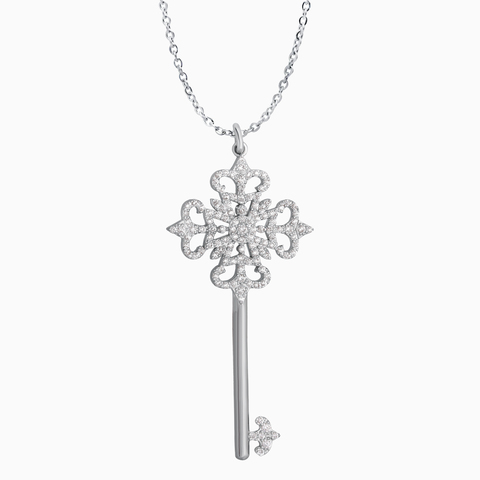 Серебряный кулон с цепочкой “Ключ к себе” AMOVA x KUZYA