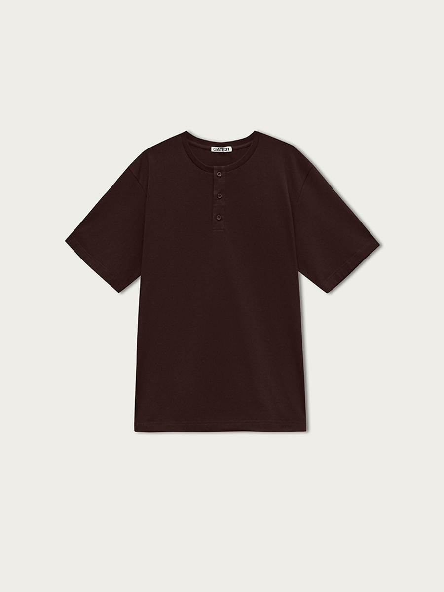 

Футболка Лукас с застежкой поло, Коричневый