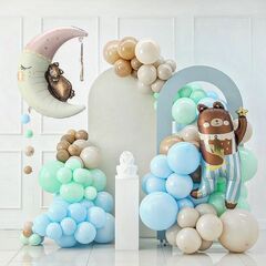 К Фигура, Мишка на месяце/луне, 36''/91 см, 1 шт. (В упаковке)