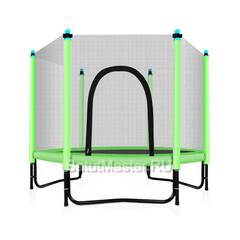 Батут с сеткой, диаметр 5 фт, зеленый
