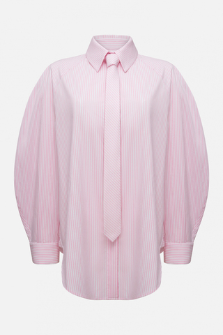 Рубашка оверсайз с галстуком