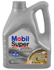 Моторное масло Mobil Super 3000 XE 5W-30 синтетическое 4 л