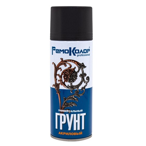 69-9-152 Грунт универсальный акриловый, ЧЕРНЫЙ, 520мл РемоКолор