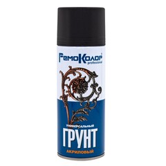 Грунт универсальный акриловый, ЧЕРНЫЙ, 520мл (РемоКолор) 69-9-152