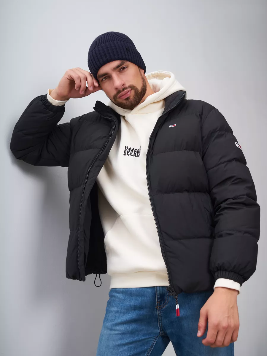 Шапка зимняя на флисе вязаная бини