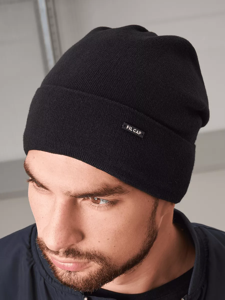 Шапка бини зимняя весенняя с флисом