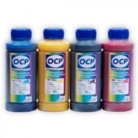 Комплект пигментных чернил OCP для картриджей HP 970/971. (OCP BKP260, CP260, MP260, YP260 - 4 х 100мл.) Для принтеров HP Officejet Pro x451dn, x551dw, x476dn, x576dw.