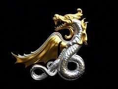 Силиконовый молд № 514 Дракон левый