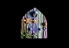 Силиконовый молд Дверь деревянная ( серия домики для гномов и фей