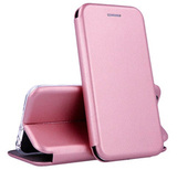 Чехол-книжка из эко-кожи Deppa Clamshell для iPhone 14 Plus (Розовое золото)