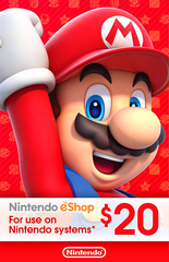 Nintendo eShop Store USA: Карта оплаты 20$ [Цифровой код доступа]
