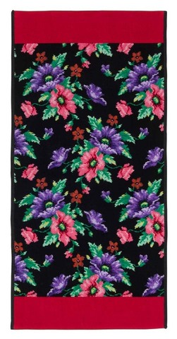 Полотенце 50x100 Feiler Mohn schwarz 120 rot