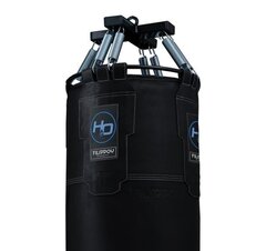 Водоналивной боксерский мешок H2O FILIPPOV. Кожа 180см/40см/70-140кг, черный