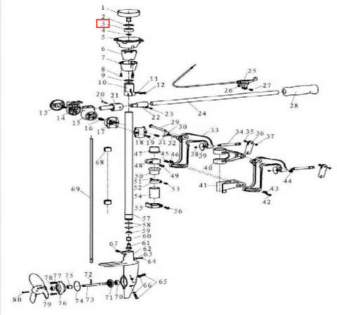 Подшипник 6202-2RS для лодочного мотора T3,5 Sea-PRO