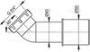 Колено 45°, арт. A52 AlcaPlast