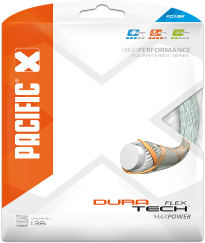 Теннисные струны Pacific Dura Tech Flex (12,2 m) - white