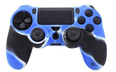 Чехол для геймпада DualShock 4 (камуфляж синий)