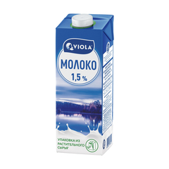 Молоко Viola UHT 1,5%, 1кг