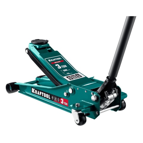 KRAFTOOL GRAND, 3 т, 75 - 500 мм, универсальный подкатной домкрат для СТО (43451-3)