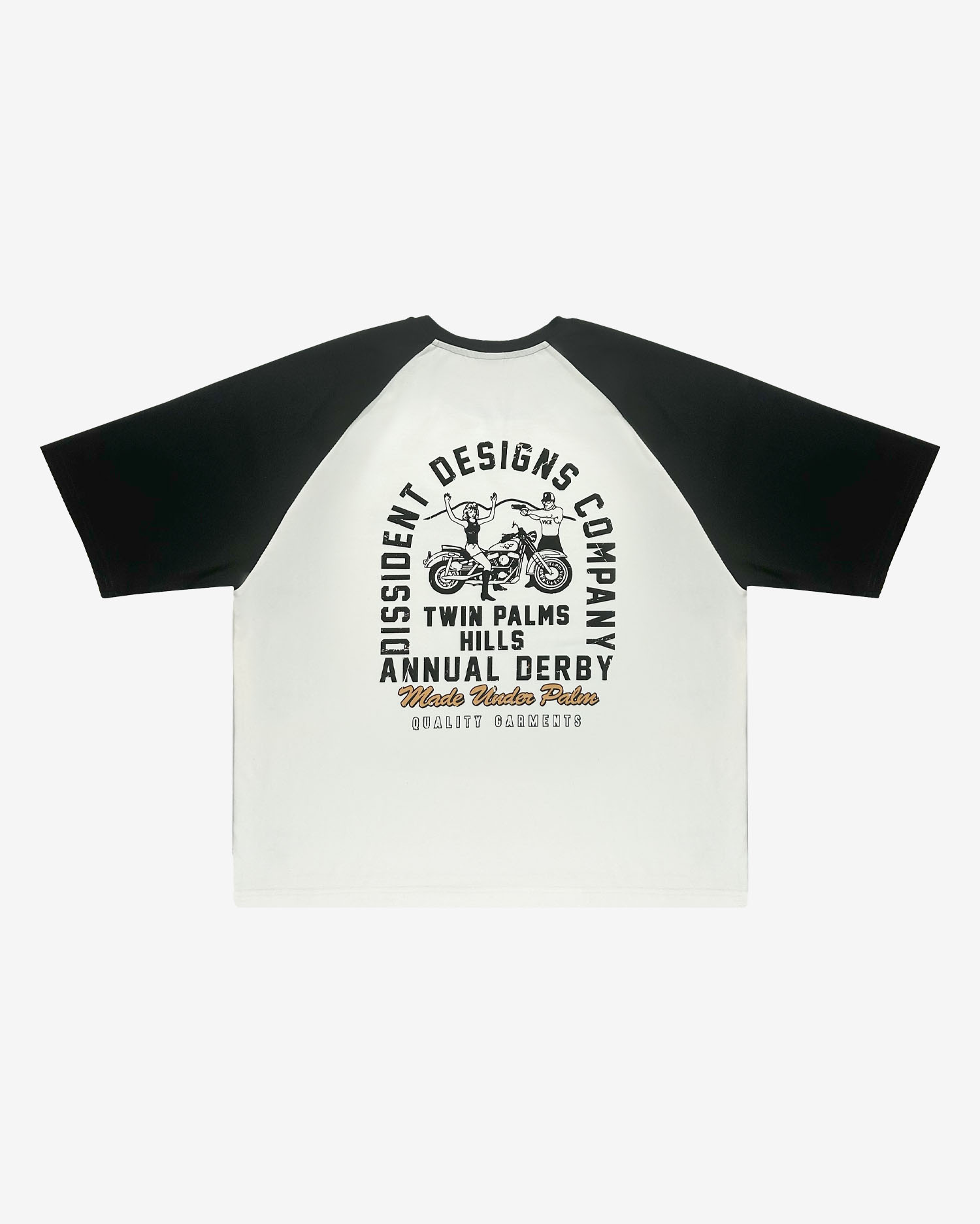 Футболка Dissident Derby молочно-черная