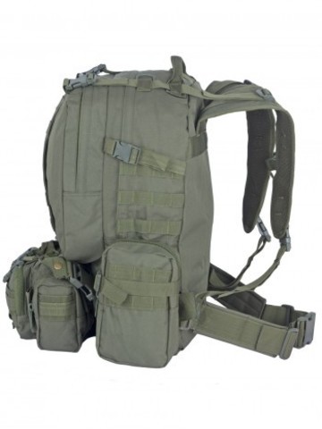 Рюкзак Тактический FORTRESS с напоясной сумкой и 2 подсумками (40 л)