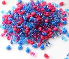 Бисер Twin Микс №35 розовво-голубой