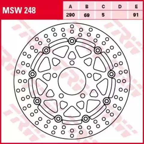 Тормозной диск MSW248