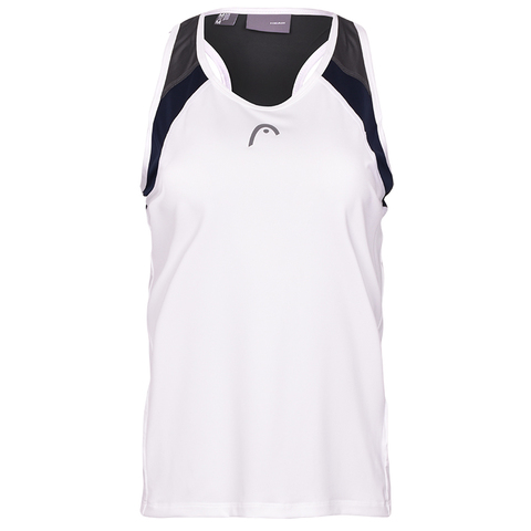 Футболка для девочки Head Club 22 Tank Top G - white/dark blue