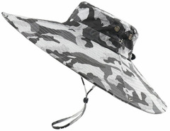 Шляпа с широкими полями Skully extra wide Brim white camo