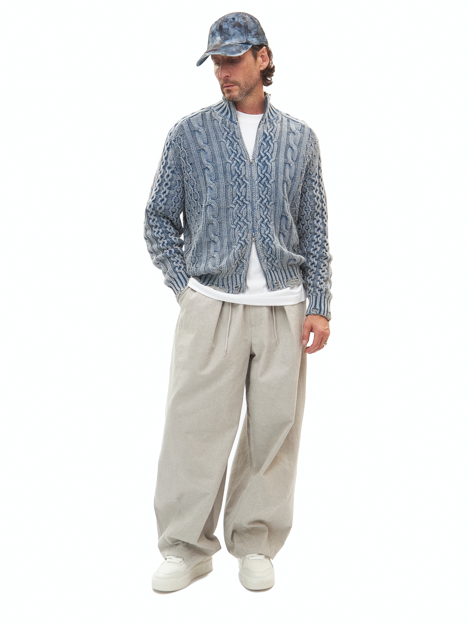 Голубой джемпер на молнии Birthday Zip