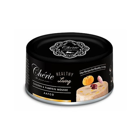 Pettric Cherie Healthy Living влажный корм мусс из куриного мяса с тыквой, для кошек,80 г.