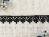 Кружево плетеное, ш. 1,5 см, чёрный