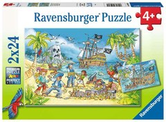 Puzzle Die Abenteuerinsel 2x24 pcs