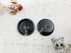 Пуговицы, d 2,8 см, чёрный с коричневым