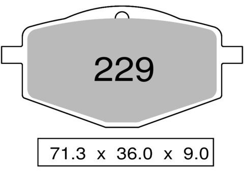 Колодки дискового тормоза Trofeo Organic 229  (LMP175, FDB383)