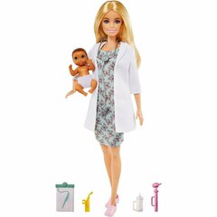 Кукла Барби Barbie  педиатр с малышом-пациентом