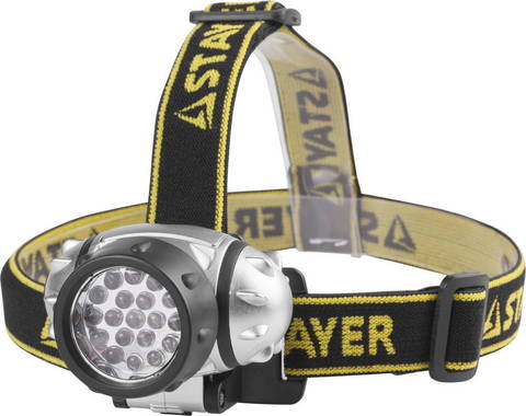 STAYER 19LED 3хAAA Налобный фонарьTOPLight (56570)