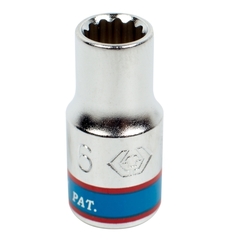 KING TONY (233006M) Головка торцевая стандартная двенадцатигранная 1/4", 6 мм