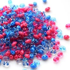 Бисер Twin Микс №35 розовво-голубой