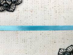 Лента атласная, ш. 0,6 см, голубой