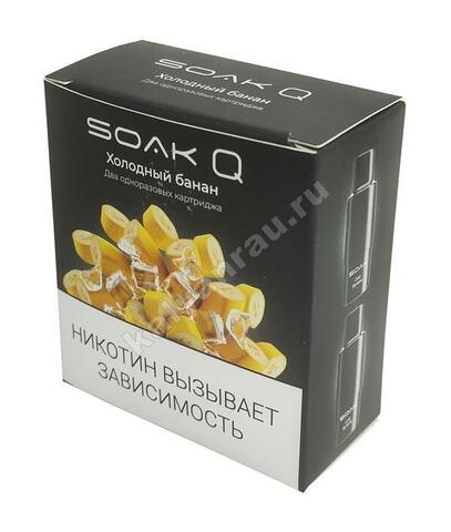 Картриджи SOAK Q 1500 затяжек - Холодный банан (Cold Banana)