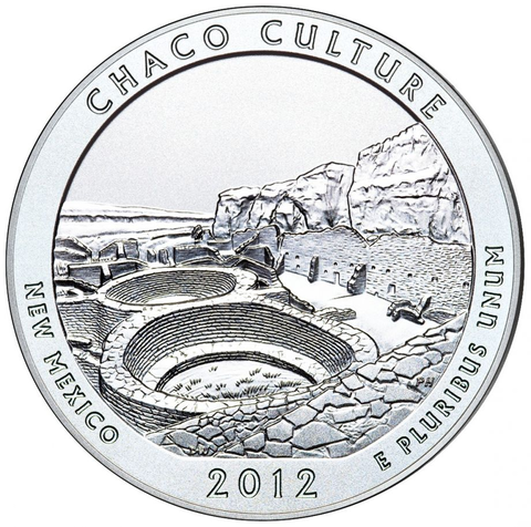 25 центов 12 - й парк США Национальный Исторический Парк Чако 2012 год (двор S)