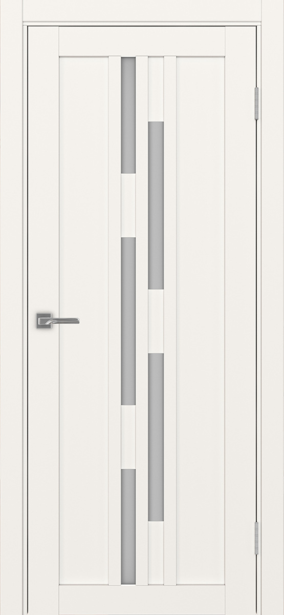 Дверь межкомнатная Оптима Порте Турин 551.121, цвет бежевый, экошпон, стекло мателюкс