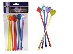 Размешиватели для коктейля "Карты" 10 шт.