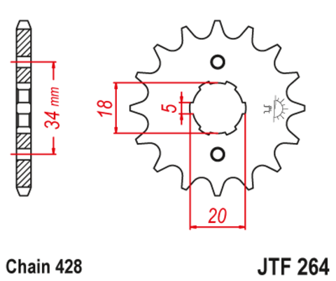 Звезда ведущая JTF264-15